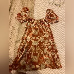 Urban outfiters babydoll velvet dress
